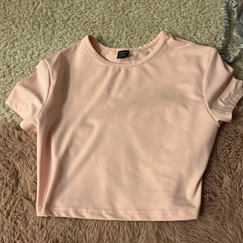 Pink SHEIN crop top